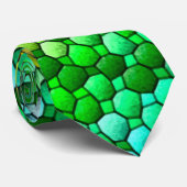 Fantasy Dragon Scales Satin Power Stropdas (Opgerold)