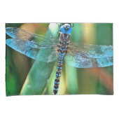 Fantasy Dragonfly in Turquoise en Black Kussensloop (Voorkant-Rechts)