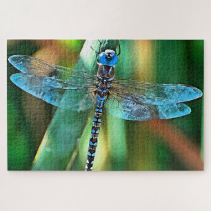 Fantasy Dragonfly in Turquoise en Black Legpuzzel