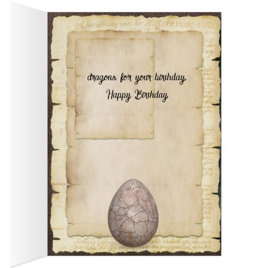 Fantasy Dragons Verjaardag (Binnen (Rechts))