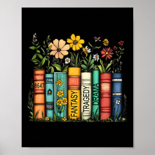 Fantasy Drama Tragedie Boek Bloemen Subtiele Anti- Poster