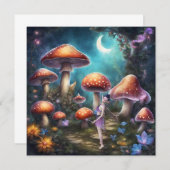 Fantasy Dream World Fairy en paddenstoelen (Voorkant / Achterkant)