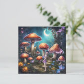 Fantasy Dream World Fairy en paddenstoelen (Staand voorkant)