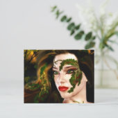 Fantasy Dryad van het bos Briefkaart (Staand voorkant)