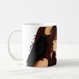 Fantasy Duo Art Mug – Horned Goddess & Elf Girl Il Koffiemok