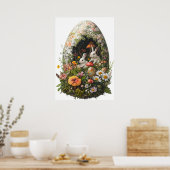 Fantasy Easter Egg Forest Bunny Poster (Keuken)
