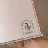Fantasy Eenhoorn Bibliotheek Van de Bibliotheek Va Rubberstempel