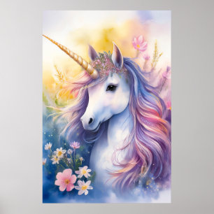 Fantasy Eenhoorn Poster