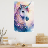 Fantasy Eenhoorn Poster (Keuken)