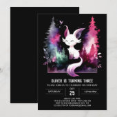 Fantasy Elegant Cat Verjaardag Kaart (Voorkant / Achterkant)