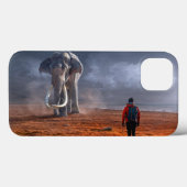 Fantasy Elephant en Man Case-Mate iPhone Case (Achterkant (horizontaal))