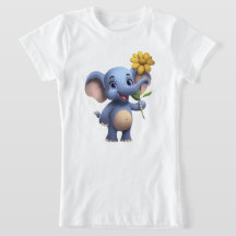 Fantasy Elephant Girl's T-shirt