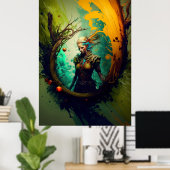Fantasy Elf Artistic Roleplaying Poster (Thuiskantoor)
