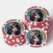 Fantasy Elven Woman Poker Chips (Opstapeling)