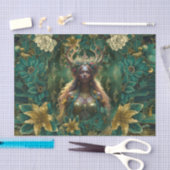 Fantasy Emerald Queens of the Forest Decoupage Tissuepapier (Craft)
