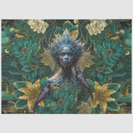 Fantasy Emerald Queens of the Forest Decoupage Tissuepapier