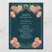 Fantasy Enchanted Floral Garden Huwelijksprogramma Programma (Voorkant)