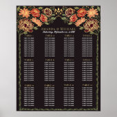 Fantasy Enchanted Floral Wedding Zitting Grafiek Poster (Voorkant)
