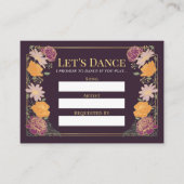 Fantasy Enchanted Garden Trouwlied Verzoek Informatiekaartje (Voorkant)