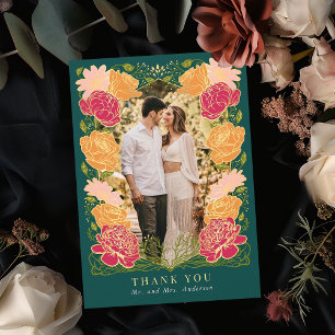 Fantasy Enchanted Garden Wedding Dank je wel kaart