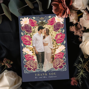 Fantasy Enchanted Garden Wedding Dank je wel kaart