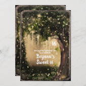 Fantasy Enchanted Love Forest Sweet 16 Kaart (Voorkant / Achterkant)