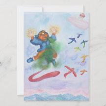 Fantasy Eros God Light Dimension Waterverf Love