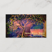 *~* Fantasy Etherische QR TREE AP82 Visitekaartje (Voorkant)