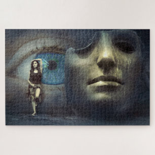 Fantasy Eye en Masker bij vrouwen Legpuzzel