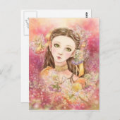 Fantasy Fairy Art Briefkaart (Voorkant / Achterkant)