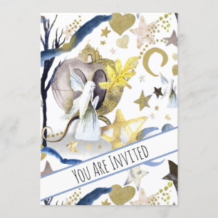 *~* Fantasy Fairy Baby shower Invitation Moon Kaart