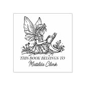 Fantasy Fairy Bookplate Rubberstempel (Afrduk)