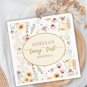 Fantasy Fairy Eerste Wildflower Papier servet