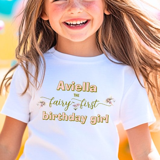 Fantasy Fairy First Wildflower Kinder Shirts