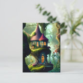 Fantasy Fairy House Briefkaart (Staand voorkant)