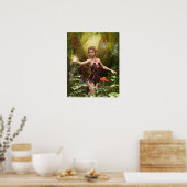 Fantasy Fairy in het bos Poster (Keuken)