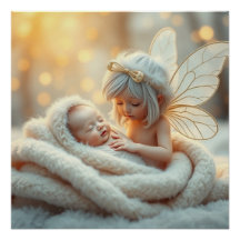 Fantasy Fairy Moeder en Baby Kunst