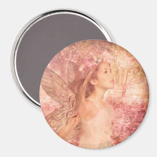 Fantasy Fairy of Spring Blossom Magneet (Voorkant / Achterkant)