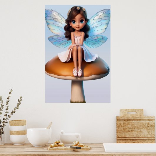 Fantasy Fairy Poster (Keuken)