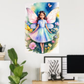 Fantasy Fairy Poster (Thuiskantoor)