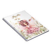 Fantasy Fairy wildflower pastel Notitieboek (Rechterzijde)