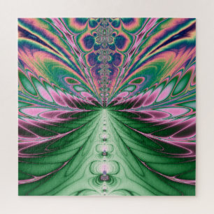Fantasy Feathers Fractal Abstracte kunst Legpuzzel