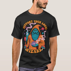 Fantasy fee zittend met rode draak t-shirt