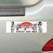 Fantasy Fight Girls Bumperstickers (Op auto)