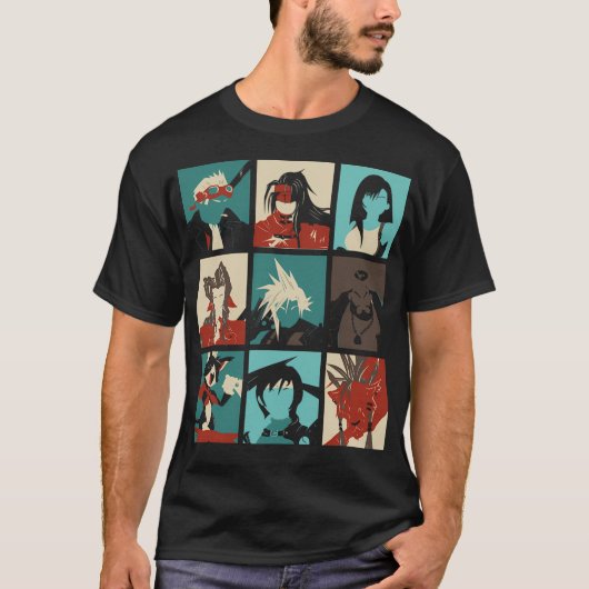 Fantasy Final Seven T-shirt (Voorkant)