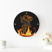 Fantasy Fire Dragon Wall Clock Grote Klok (Huis)