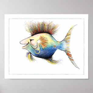Fantasy Fish Poster: kabeljauw Stewart Poster