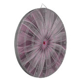 Fantasy Flower Abstract Plum Floral Fractal Art Dartbord (Voorkant Links)