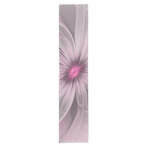 Fantasy Flower Abstract Plum Floral Fractal Art Korte Tafelloper