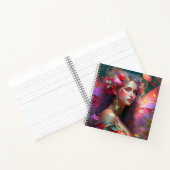Fantasy Flower Garden Fairy Notitieboek (Binnen)